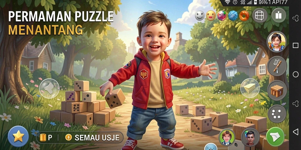 Tampilan gameplay API77 yang menarik dan penuh tantangan Puzzle.