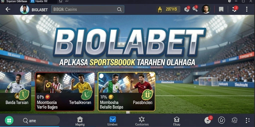 Tampilan screenshot utama dari gameplay Sportsbook BIOLABET.