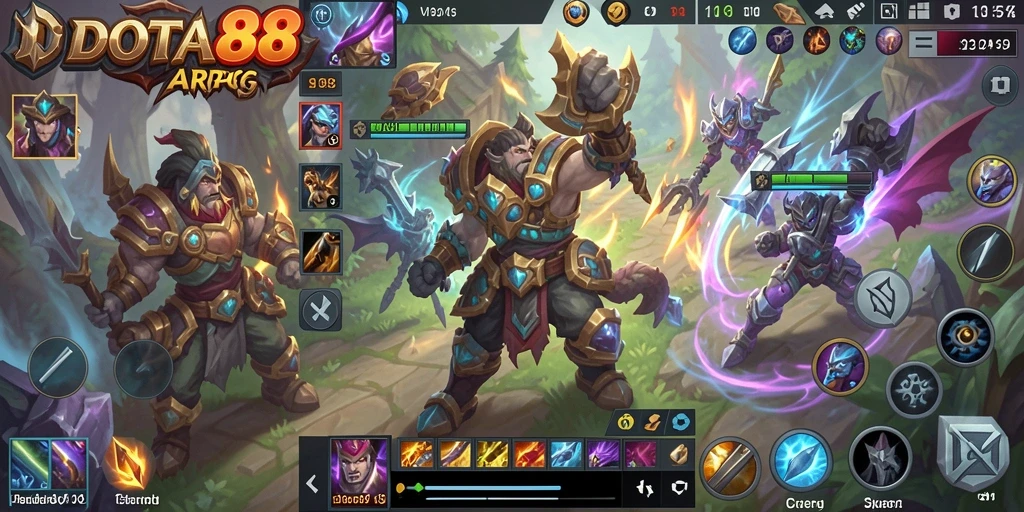 Tampilan dinamis pertempuran DOTA88 yang menakjubkan.