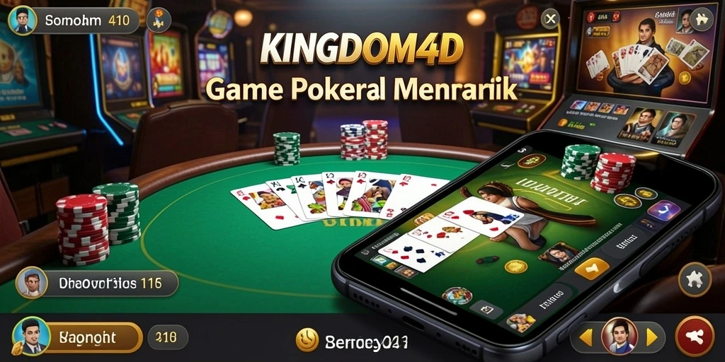 Screenshot KINGDOM4D menampilkan pemain yang asyik bermain Poker.