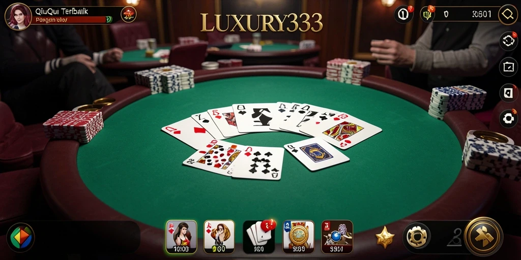Screenshot gameplay QiuQiu yang seru di LUXURY333.