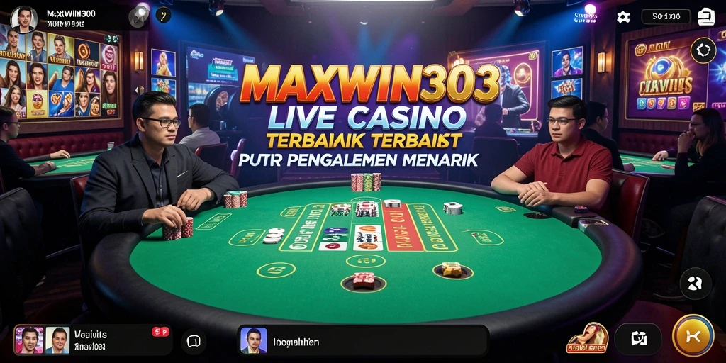 Tampilan gameplay Live Casino yang menarik dan interaktif dari MAXWIN303.
