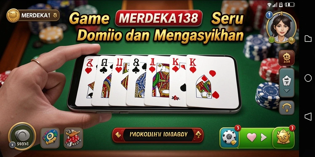Screenshot gameplay MERDEKA138 yang menunjukkan keseruan bermain Domino.
