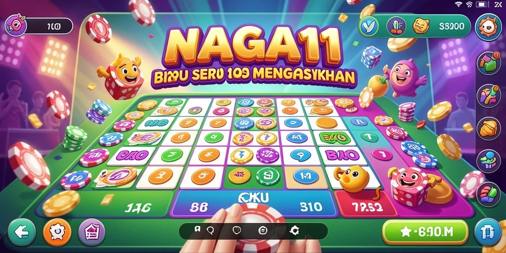 Tampilan gameplay NAGA11 yang menarik dan seru saat bermain Bingo.
