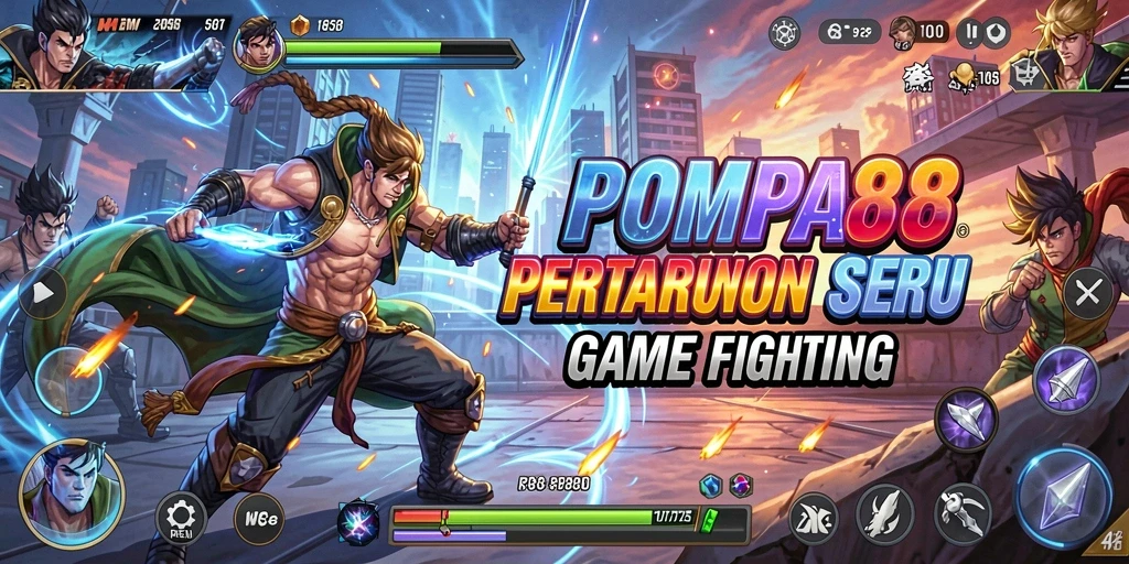 Gameplay POMPA88 yang intens dengan pertarungan seru.