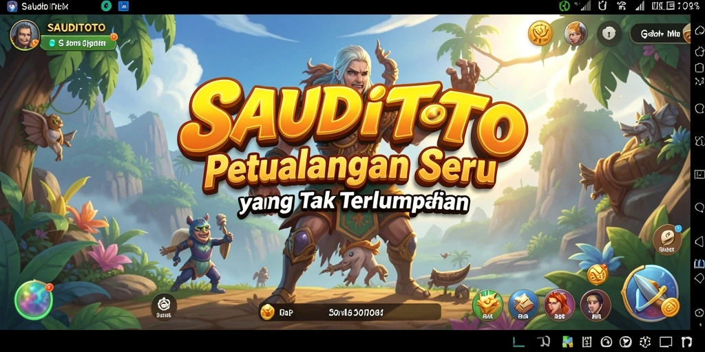 Tampilan gameplay SAUDITOTO dengan aksi petualangan seru.