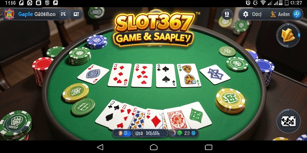 Screenshot SLOT367 menampilkan gameplay Gaple yang seru dan menantang.