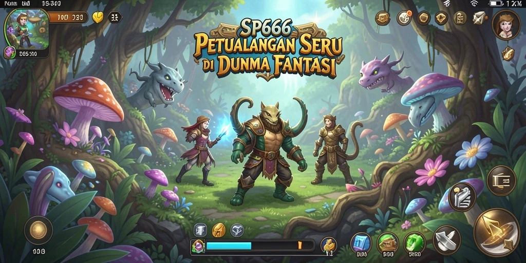 Tampilan gameplay SP666 yang penuh aksi dan petualangan.