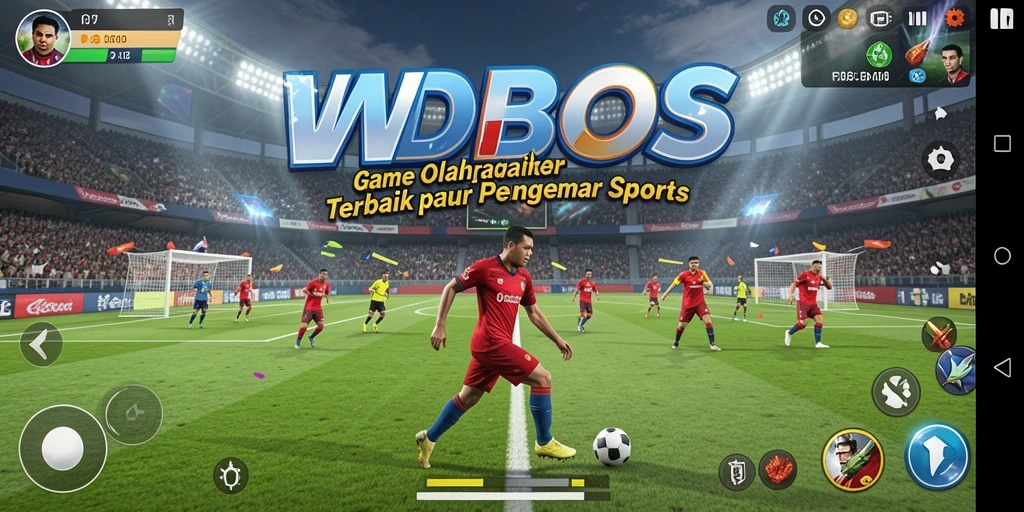 Tampilan utama game WDBOS dengan aksi olahraga seru.