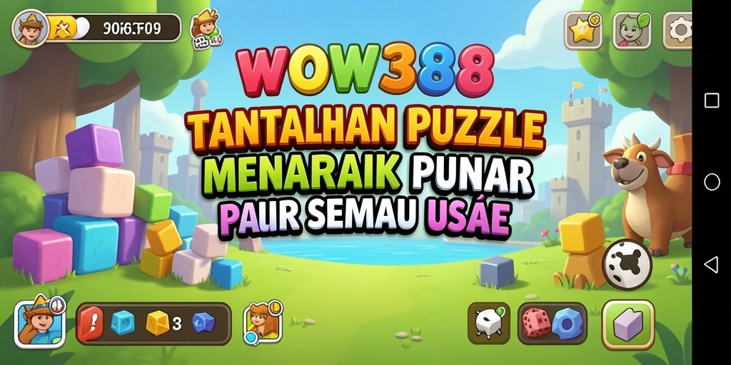 Screenshot dari gameplay WOW388 yang menampilkan tantangan Puzzle yang menantang.