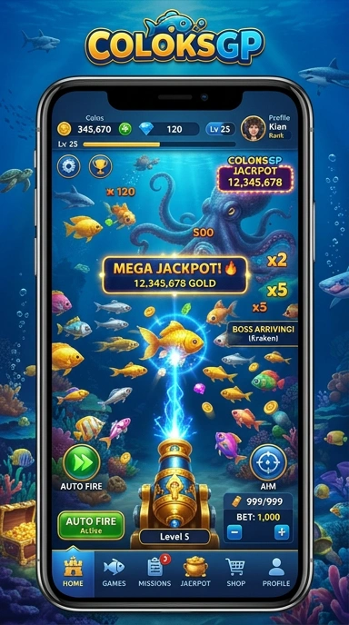 Screenshot aplikasi coloksgp dengan tampilan antarmuka yang menarik.